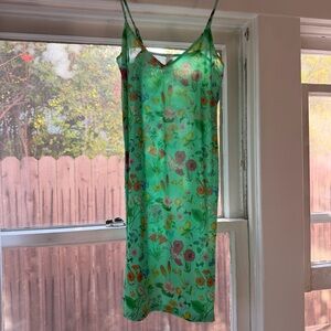 PARADE Aqua Floral Slip Dress